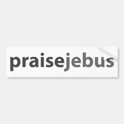 prijzen jebus bumpersticker (Voorkant)