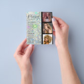 Prijzen Schoonheidssalon Aangepaste Foto Holo Glit Flyer (Hand)