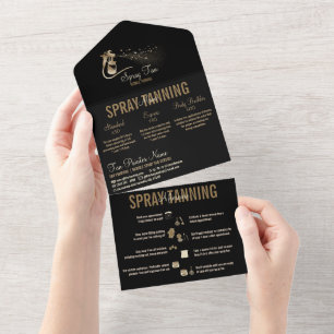 Prijzen spraytan-service all in one uitnodiging