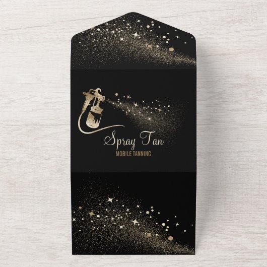 Prijzen voor spuitlooidiensten all in one uitnodiging (Buitenkant)