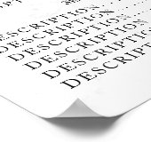 Prijzenlijst Vintage Schoonheidssalon Poster (Hoek)