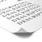 Prijzenlijst Vintage Schoonheidssalon Poster (Hoek)