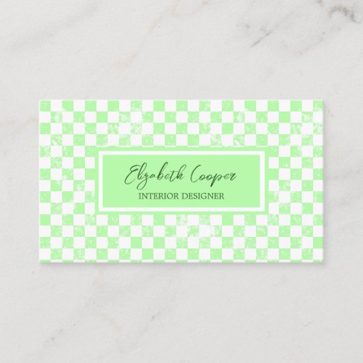 Prikbord voor groene pasteien visitekaartje (Voorkant)