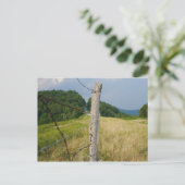 Prikkeldraad Fencepost Briefkaart (Staand voorkant)