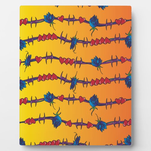 prikkeldraad fotoplaat (Voorkant)