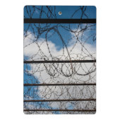 Prikkeldraad hek mini klembord (Achterkant)