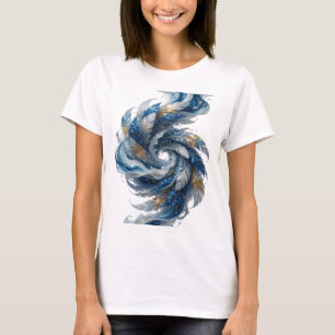 Prikkelend zilver BLAUWE EN WITTE VEREN Citaatontw T-shirt