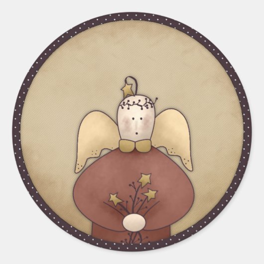 Prim Angel Vacances Noël Joli Stickers (Devant)