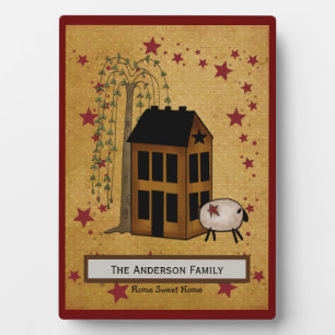 Prim Sheep and Saltbox Name Fotoplaat