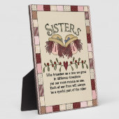 Prim Sisters Gedicht Plaquette Fotoplaat (Zijkant)