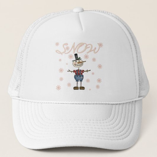 Prim Snowman T-shirts en cadeaus Trucker Pet (Voorkant)