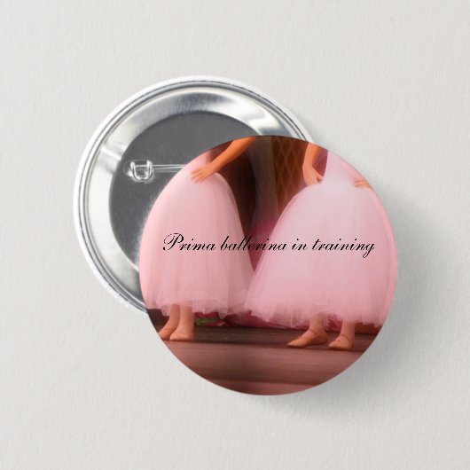 Prima ballerina in opleiding Button (Voorkant /achterkant)