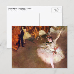 Prima Ballerina, Rosita Mauri by Edgar Degas Briefkaart