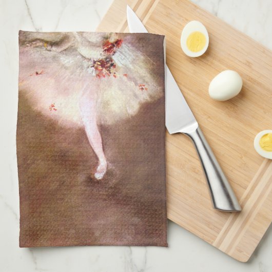 Prima Ballerina, Rosita Mauri by Edgar Degas Theedoek (Quarter Fold)