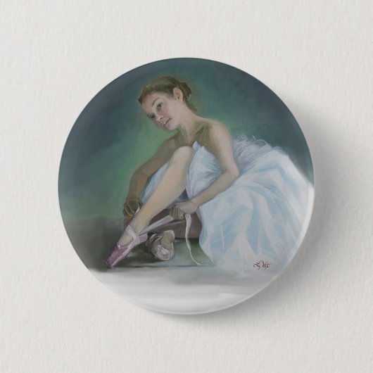 Prima Ballerina Round Button (Voorkant)