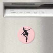 Prima Ballerina Silhouette Magnet Magneet (Insitu (Vaatwasser))