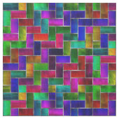 Prima Cotton Sined-Glass Pattern Fabric Stof (Close Up)