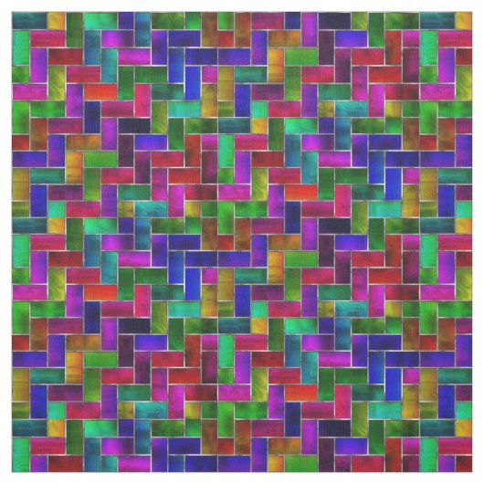 Prima Cotton Sined-Glass Pattern Fabric Stof (Swatch)