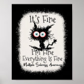 Prima, ik ben prima multiple sclerose bewustzijn poster (Voorkant)