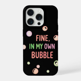 Prima, In Mijn Eigen Bubbel - Pastelbubbel iPhone 15 Pro Hoesje