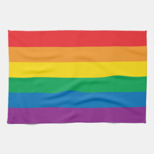 Prima Kleurig regenboogontwerp Theedoek