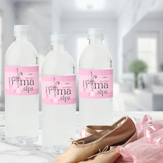 Prima Sips Waterfles Label Etiket
