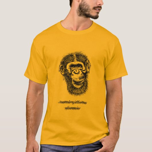 Primaat, Australopithecusafarensis T-shirt (Voorkant)