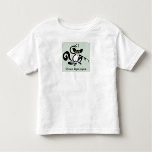 Primaat - Ik hou van Aye-ayes - Wildlife - Madagas Kinder Shirts