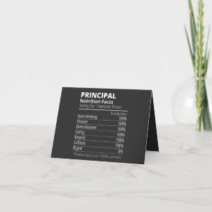 Primair Nutrition Facts Funny Kaart