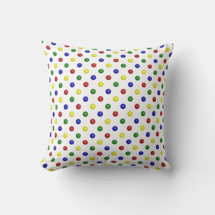 Primair Polka Dots Transparent-Square Sierkussen