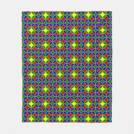 Primaire Circles-05-FLEECE BLANKET M Fleece Deken