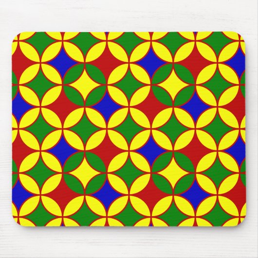 Primaire Circles-06-COMPUTER MOUSEPAD Muismat (Voorkant)