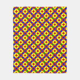 Primaire Circles-07-FLEECE BLANKET M Fleece Deken