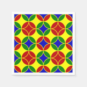 Primaire cirkels-1-PAPIERNAPKINS Servetten
