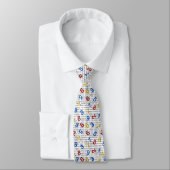 Primaire code Rood Geel Blauw Binaire Code Stropdas (Gebonden)