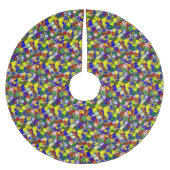 Primaire Faces-BLUE-CHRISTMAS TREE SKIRT Kerstboom Rok (Voorkant)