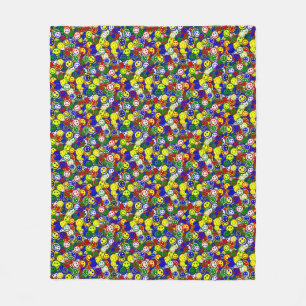 Primaire gezichtskralen, BLUE-FLEECE BLANKET M Fleece Deken