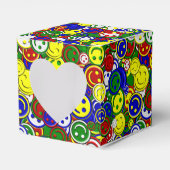 Primaire gezichtskralen, GROEN-FAVOR BOX, q hart Bedankdoosjes (Voorkant Zijde)