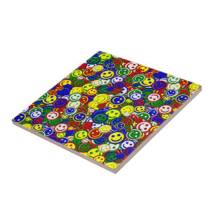 Primaire gezichtskralen-RED-CERAMIC-TILE Tegeltje