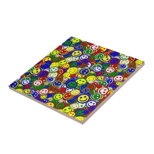 Primaire gezichtskralen-RED-CERAMIC-TILE Tegeltje (Zijkant)
