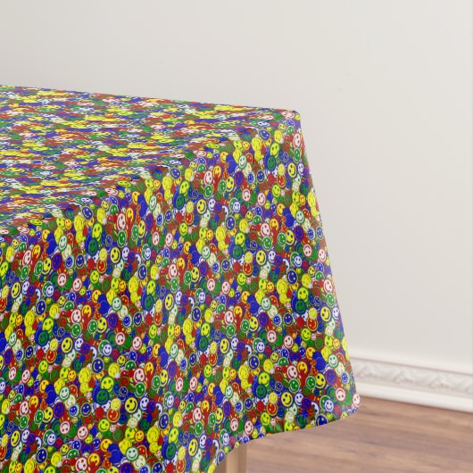 Primaire gezichtskralen, RED-KATOEN TABLECLOTH Tafelkleed (Voorbeeld)