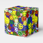 Primaire Happy Face Allover-kralen Bedankdoosjes (Voorkant Zijde)