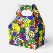 Primaire Happy Face Allover-kralen Bedankdoosjes (Achterkant)