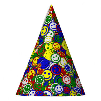 Primaire Happy Face-kralen, GROENE-PARTIJ-PETTEN Feesthoedjes