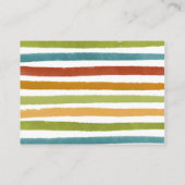 Primaire kleur Boho regenboogdruppelaar Informatiekaartje (Achterkant)