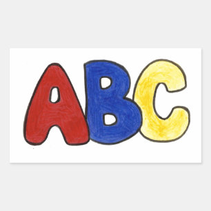 Primaire kleuren ABC Spelling Stickers leraar
