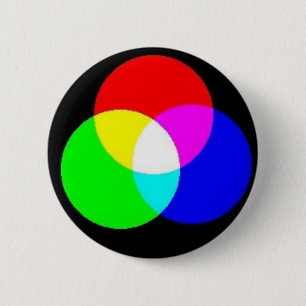 PRIMAIRE KLEUREN - BEWERKT UW EIGEN TEKST OP DEZE RONDE BUTTON 5,7 CM