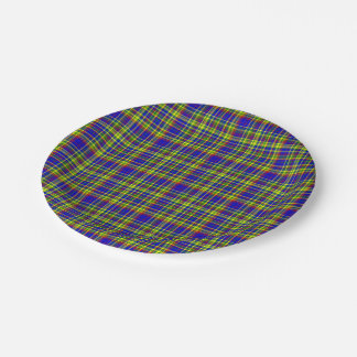 Primaire kleuren, BORDEN PLAID 06-PAPIERPARTIJ Papieren Bordje
