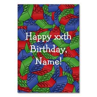 Primaire kleuren bouwstenen patroon kaart