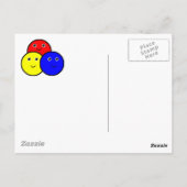 Primaire kleuren briefkaart (Achterkant)